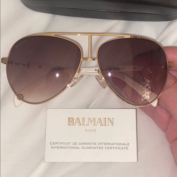 Authentic Balmain Oversized Aviator Sunglasses - Picture 1 of 8
